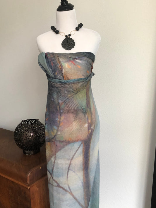 Hand-made Necklace of Antique Jade and Lava Beads