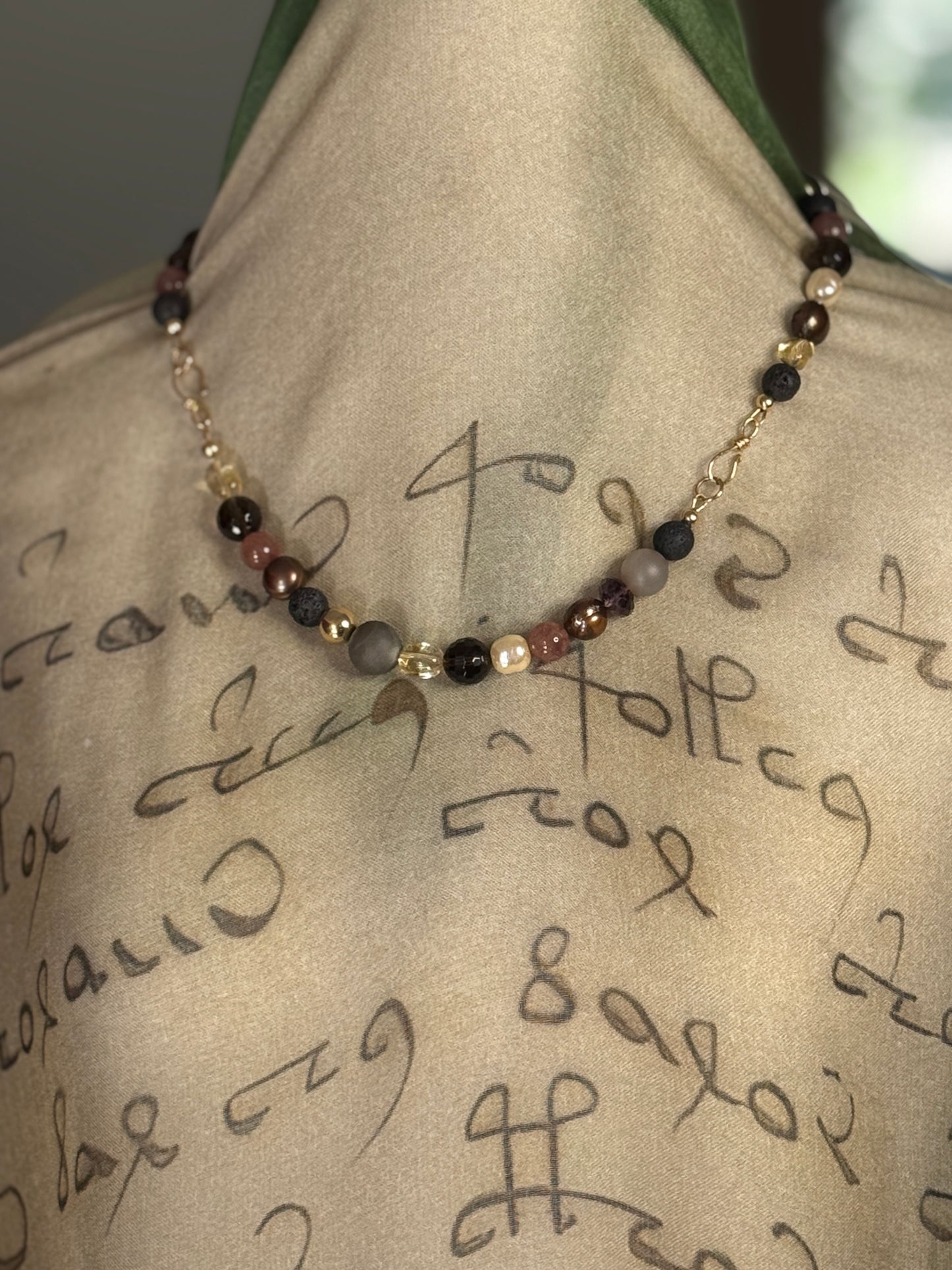 Moody Gemstone & Pearl Bracelet