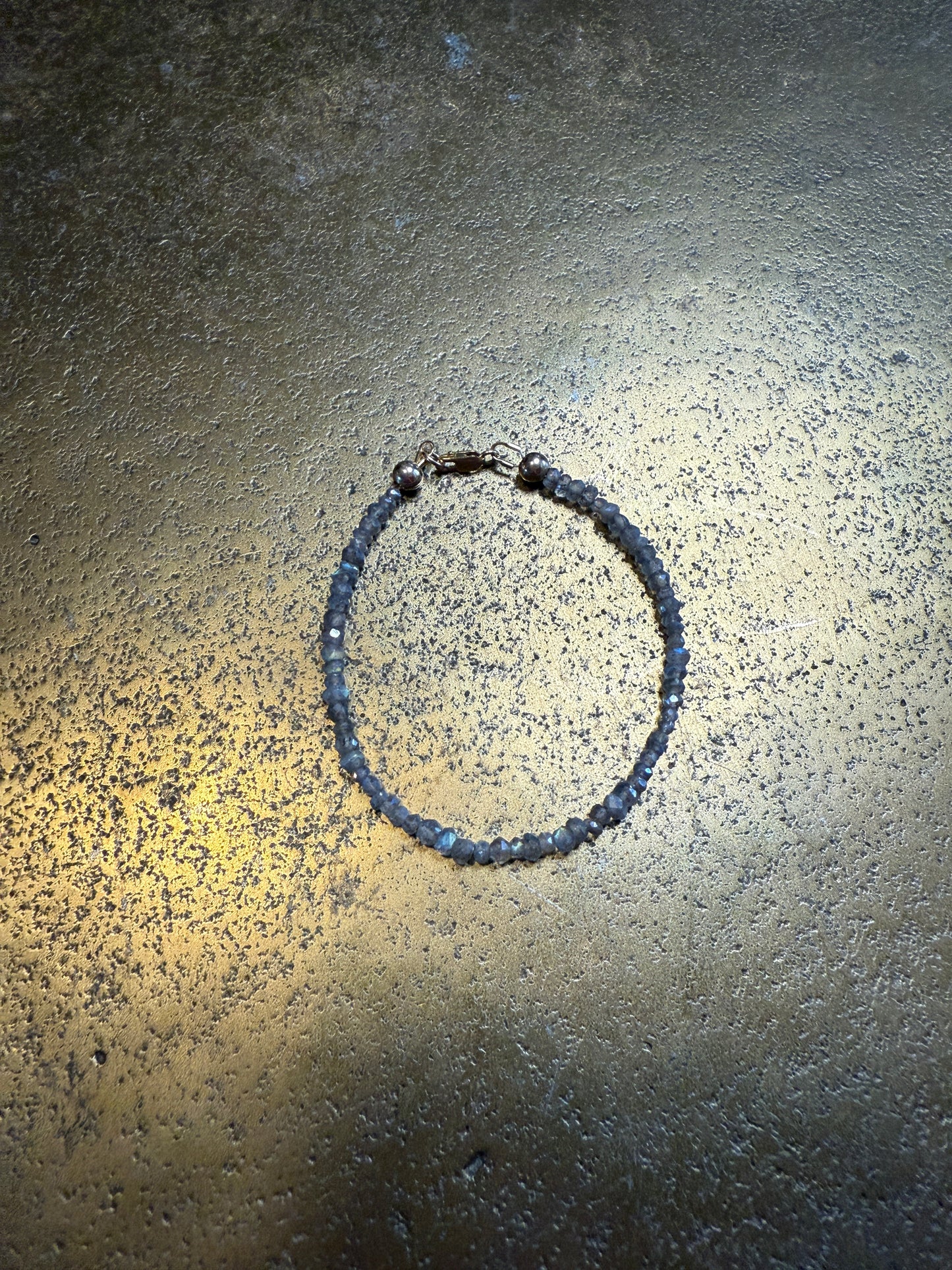 Delicate Beaded Bracelet - Labradorite