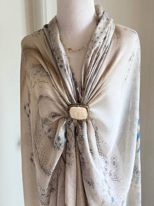 Citrine Beads & Gold Chain Necklace